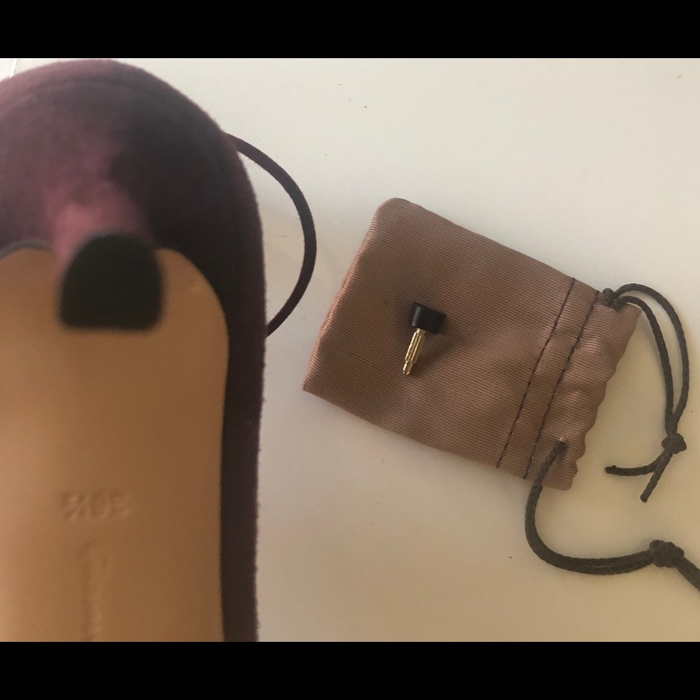 Gianvito Rossi/Lace Up Pumps/Burgundy - Picture 7 of 8
